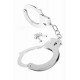 Заказать Металлические серебристые наручники Designer Metal Handcuffs