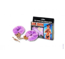 Меховые наручники FURRY FUN CUFFS PURPLE PLUSH