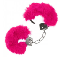 Металлические наручники с розовым мехом Ultra Fluffy Furry Cuffs