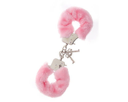 Заказать Металлические наручники с розовой меховой опушкой METAL HANDCUFF WITH PLUSH PINK