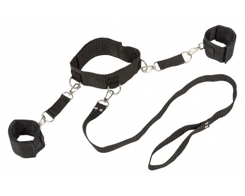 Ошейник с наручниками Bondage Collection Collar and Wristbands One Size