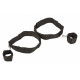 Оковы на цепочке Bondage Collection Thigh and Wrist Cuffs