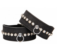 Черные поножи Diamond Studded Ankle Cuffs