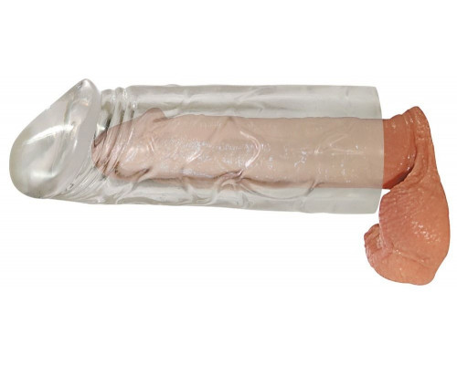 Заказать Удлиняющая насадка на пенис Mega Dick Sleeve Transparent