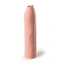 Телесная насадка-удлинитель Uncut Silicone Penis Enhancer - 17,8 см.