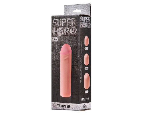 Фаллоудлинитель SUPER HERO Tempter - 16 см.