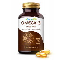 Пищевая добавка SuperCaps OMEGA-3 - 50 капсул (1000 мг)