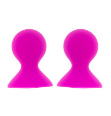 Ярко-розовые помпы для сосков LIT-UP NIPPLE SUCKERS LARGE PINK