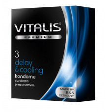 Презервативы VITALIS PREMIUM delay   cooling с охлаждающим эффектом - 3 шт.