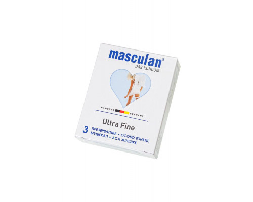 Особо тонкие презервативы Masculan Ultra Fine - 3 шт.