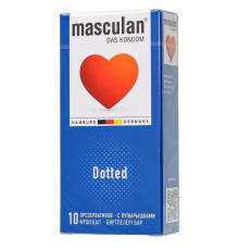 Презервативы с пупырышками Masculan Dotted - 10 шт.