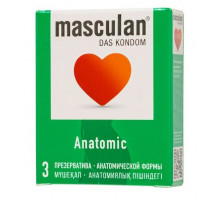 Презервативы анатомической формы Masculan Anatomic - 3 шт.