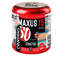 Ультратонкие презервативы MAXUS Sensitive - 15 шт.