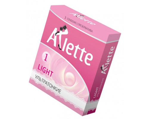 Заказать Ультратонкие презервативы Arlette Light - 3 шт.