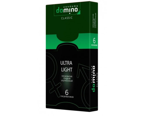 Заказать Супертонкие презервативы DOMINO Classic Ultra Light - 6 шт.