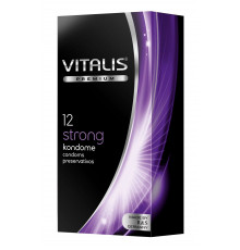 Презервативы с утолщённой стенкой VITALIS PREMIUM strong - 12 шт.