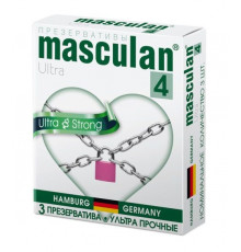 Ультрапрочные презервативы Masculan Ultra 4 Strong - 3 шт.