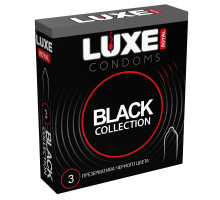 Черные презервативы LUXE Royal Black Collection - 3 шт.