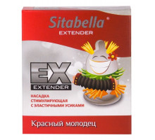 Стимулирующая насадка Sitabella Extender  Красный молодец