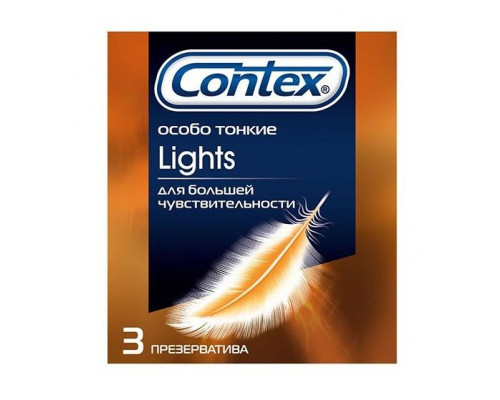 Заказать Особо тонкие презервативы Contex Lights - 3 шт.