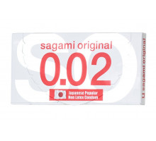 Ультратонкие презервативы Sagami Original 0.02 - 2 шт.