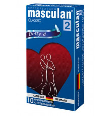 Презервативы Masculan Classic 2 Dotty с пупырышками - 10 шт.