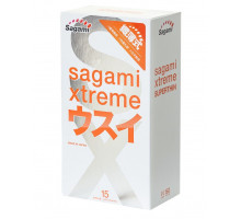 Ультратонкие презервативы Sagami Xtreme Superthin - 15 шт.