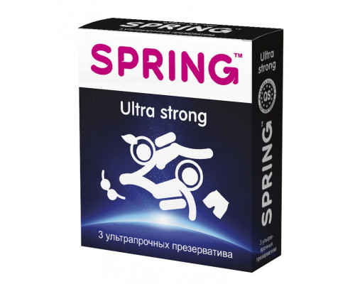 Заказать Ультрапрочные презервативы SPRING ULTRA STRONG - 3 шт.