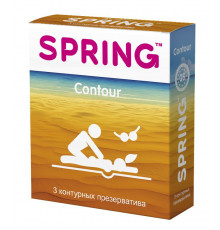 Контурные презервативы SPRING CONTOUR - 3 шт.