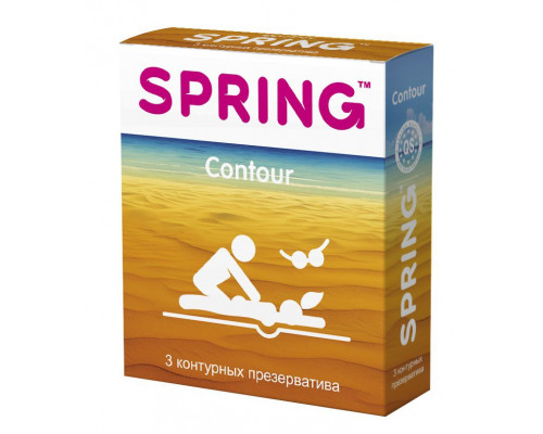 Заказать Контурные презервативы SPRING CONTOUR - 3 шт.