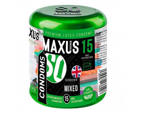 Заказать Презервативы MAXUS Mixed - 15 шт.