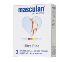 Особо тонкие презервативы Masculan Ultra Fine - 3 шт.