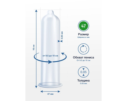 Заказать Презервативы MY.SIZE размер 47 - 10 шт.