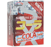 Ароматизированные презервативы Sagami Xtreme Cola  - 3 шт.