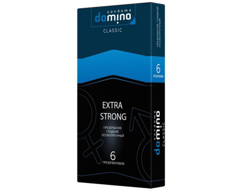 Заказать Суперпрочные презервативы DOMINO Classic Extra Strong - 6 шт.