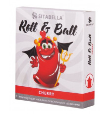 Стимулирующий презерватив-насадка Roll   Ball Cherry