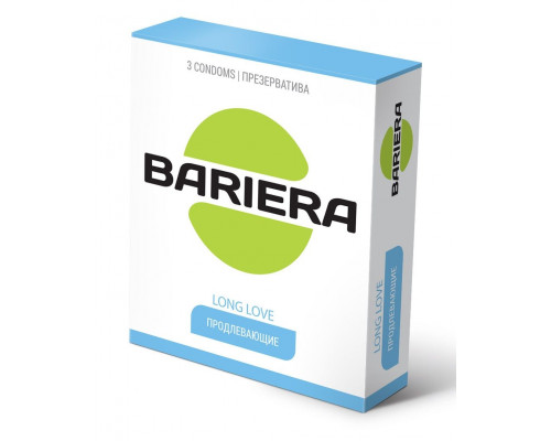 Продлевающие презервативы Bariera Long Love - 3 шт.