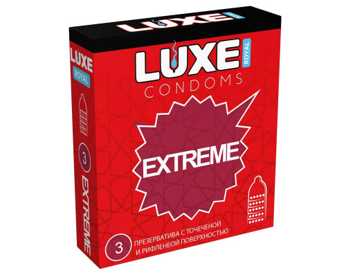 Заказать Текстурированные презервативы LUXE Royal Extreme - 3 шт.