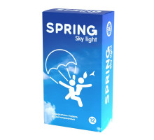 Ультратонкие презервативы SPRING SKY LIGHT - 12 шт.