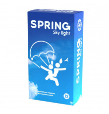 Ультратонкие презервативы SPRING SKY LIGHT - 12 шт.