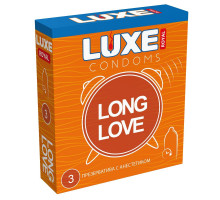 Презервативы с продлевающим эффектом LUXE Royal Long Love - 3 шт.