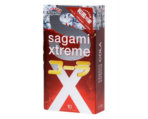 Заказать Ароматизированные презервативы Sagami Xtreme Cola - 10 шт.