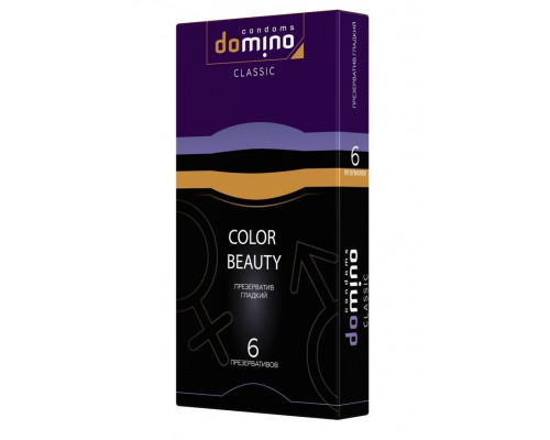 Заказать Разноцветные презервативы DOMINO Classic Colour Beauty - 6 шт.