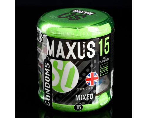 Заказать Презервативы MAXUS Mixed - 15 шт.