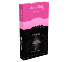 Презервативы с точками и рёбрышками DOMINO Classic Extase - 6 шт.