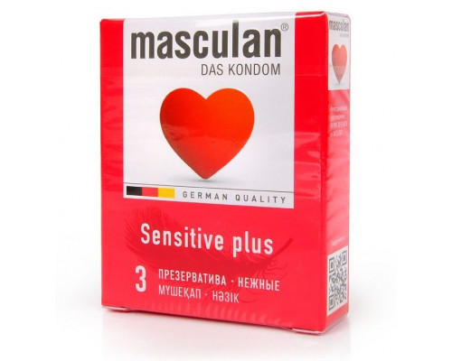 Презервативы Masculan Sensitive plus - 3 шт.