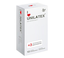 Ультратонкие презервативы Unilatex Ultra Thin - 12 шт. + 3 шт. в подарок