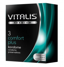 Контурные презервативы VITALIS PREMIUM comfort plus - 3 шт.