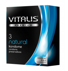 Классические презервативы VITALIS PREMIUM natural - 3 шт.