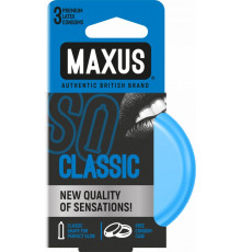 Классические презервативы в железном кейсе MAXUS Classic - 3 шт.